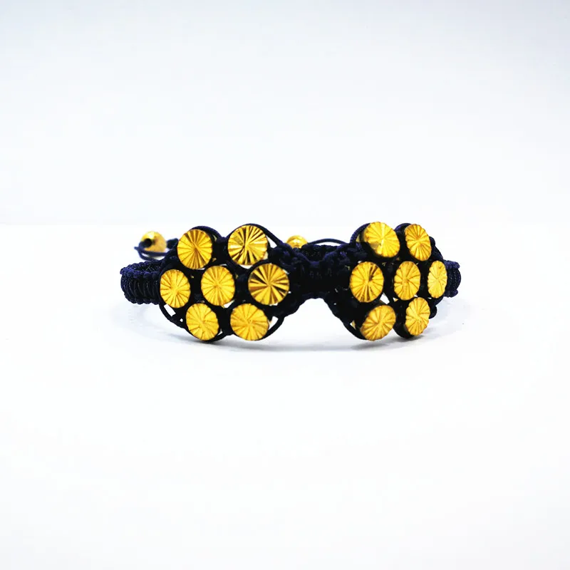 Модные женские туфли Jewelry цветок сливы Плетеный Браслеты флуоресцентный