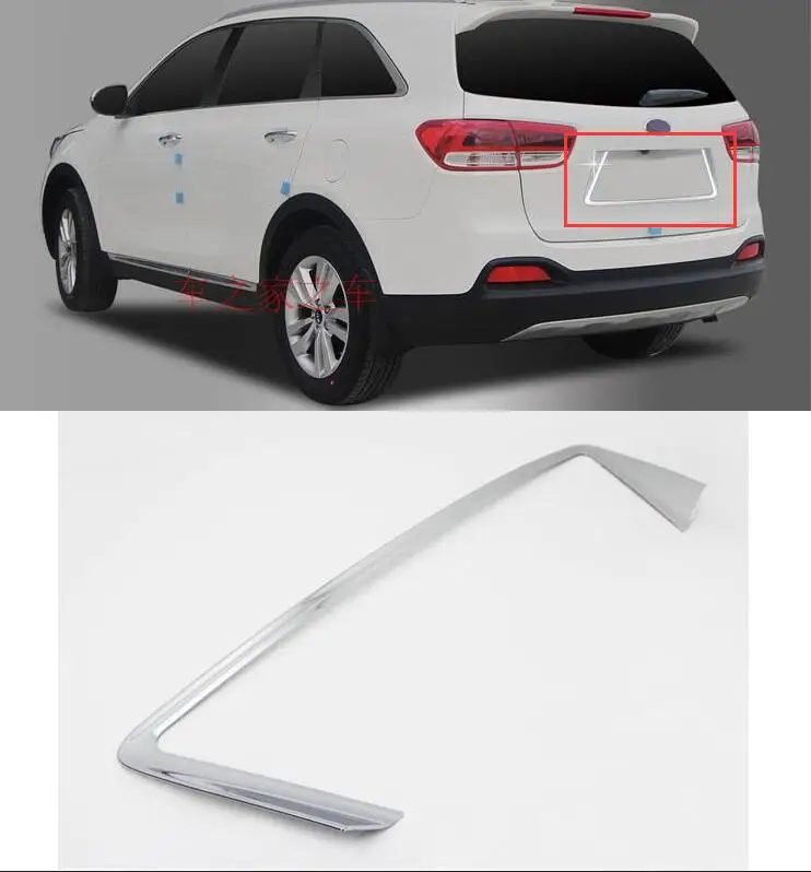 Автомобильный Стайлинг подходит для Kia Sorento 1 шт. ABS Хромированная Задняя Крышка багажника задняя дверь литья отделка