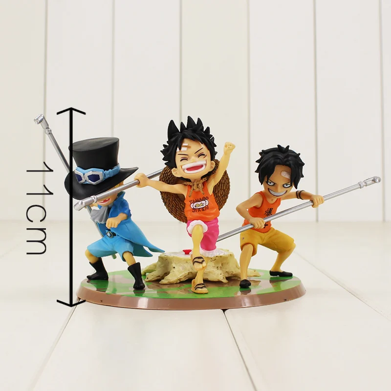 3 шт./лот аниме ASL Luffy Ace Sabo Three Brothers ПВХ экшн-фигурка Коллекционная модель игрушки
