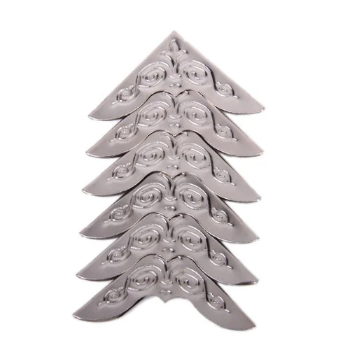 3 пары серебряных узоров рубашки блузки заостренный воротник зажимы