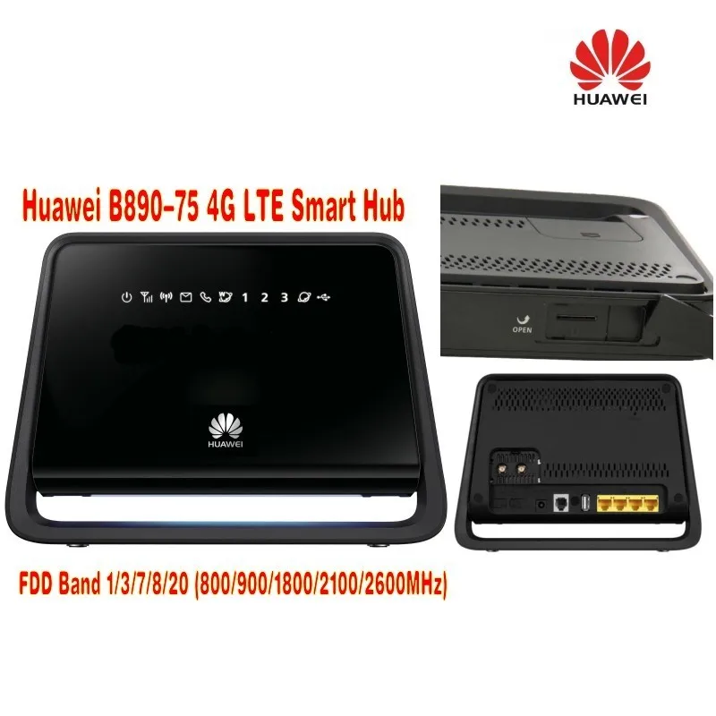 

New Original Unlock LTE FDD 100Mbps HUAWEI B890-75 4G LTE Wireless Gateway With USB,RJ11 And LAN Port plus 35dbi antenna