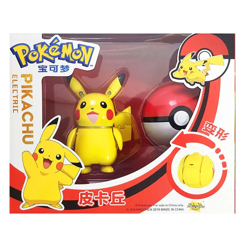 Аниме Покемон Пикачу; Чаризард Venusaur pokeball poke ball капсула игрушки преобразования - Цвет: Pikachu
