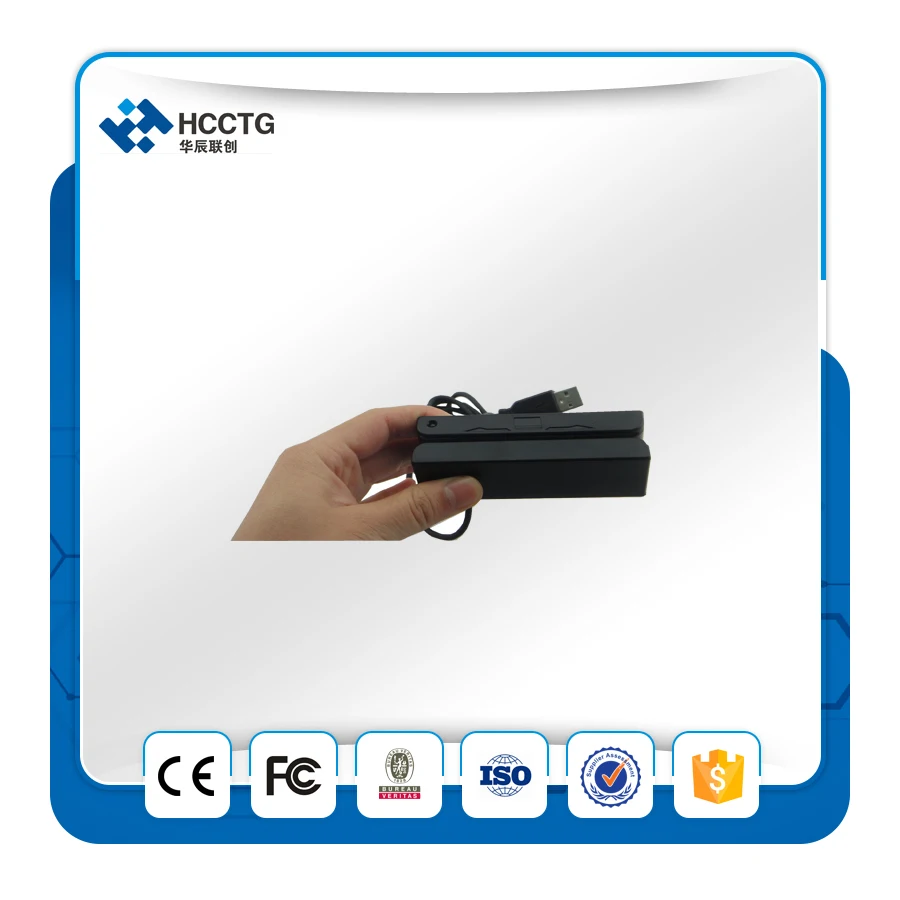 

ATM USB 3.5MM Card Magnetic Reader Encoder HCC750U-06