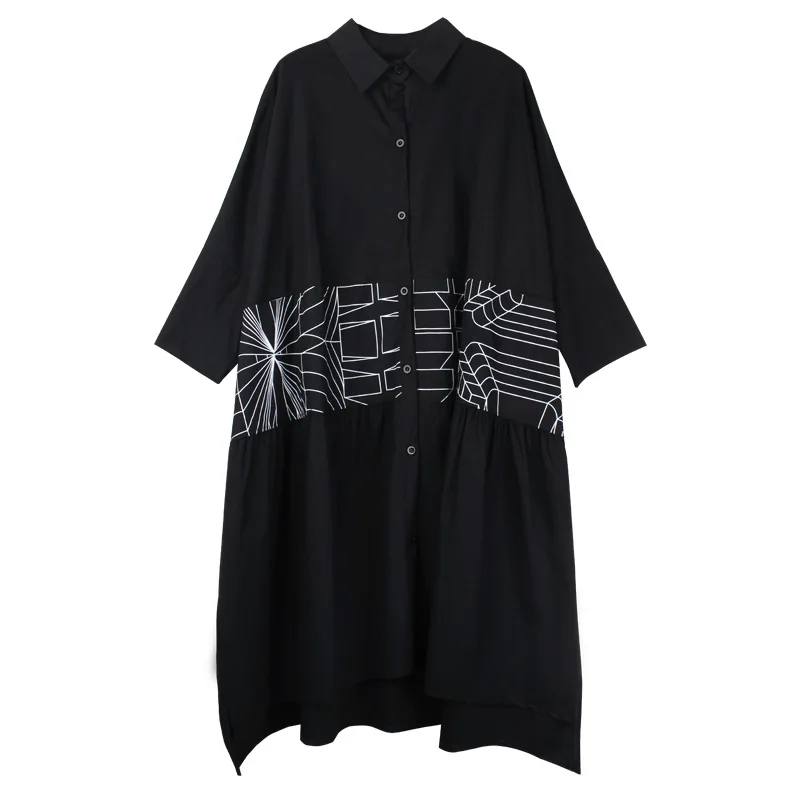100% Cotton Geometric Printing Blouse Korean Causal Shirt 2019 Summer Short Sleeve Turn-down Collar Shirts Woman Blusas Tops |