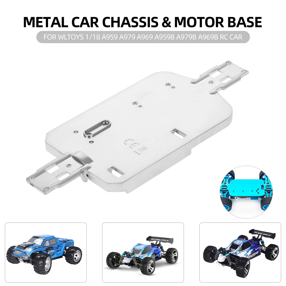 Высокое качество Радио лоток металл/дно и моторное основание для WLtoys 1/18 A959 A979 A969