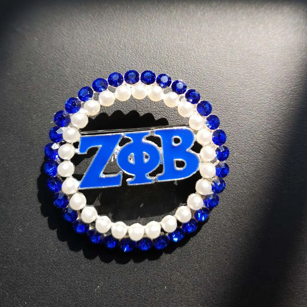 Прямая поставка ZETA PHI BETA Sorority жемчужная булавка zpb отворот фотоэлемента|Броши| |