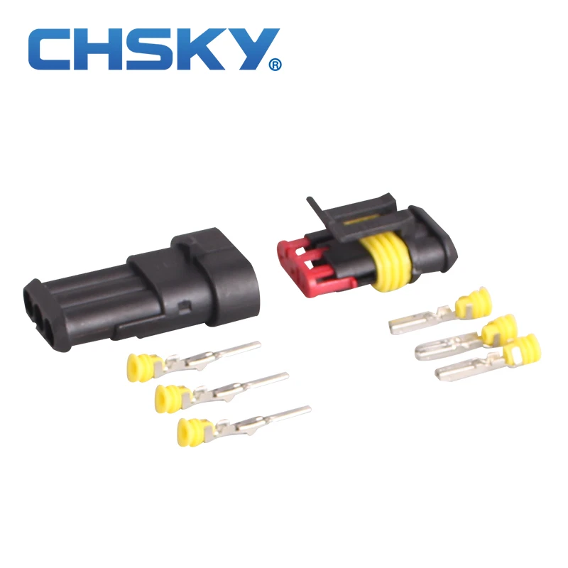 Лот из 2 штук. 3 х контактная клемма для автомобильной проводки.|plug waterproof|wire carplug car |