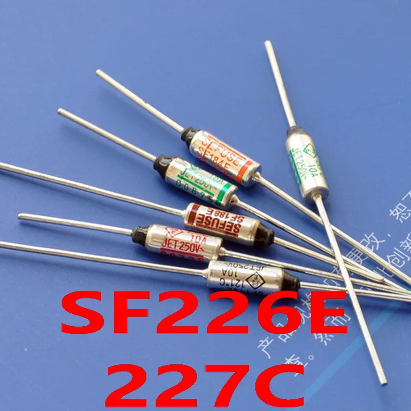 

( 200 pcs/lot) Thermal Fuse Microtemp Cutoff SF226E 227C, SEFUSE, 227 Celsius.