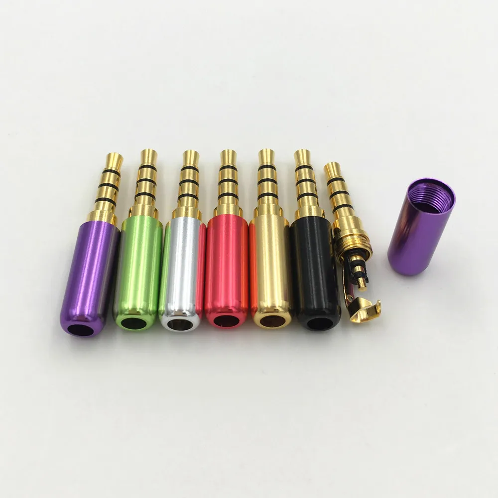 8 шт. алюминиевые мини аудиоразъёмы 3 5 мм 4 полюса|connectors gold|connector 3.5mmconnector 3.5 |