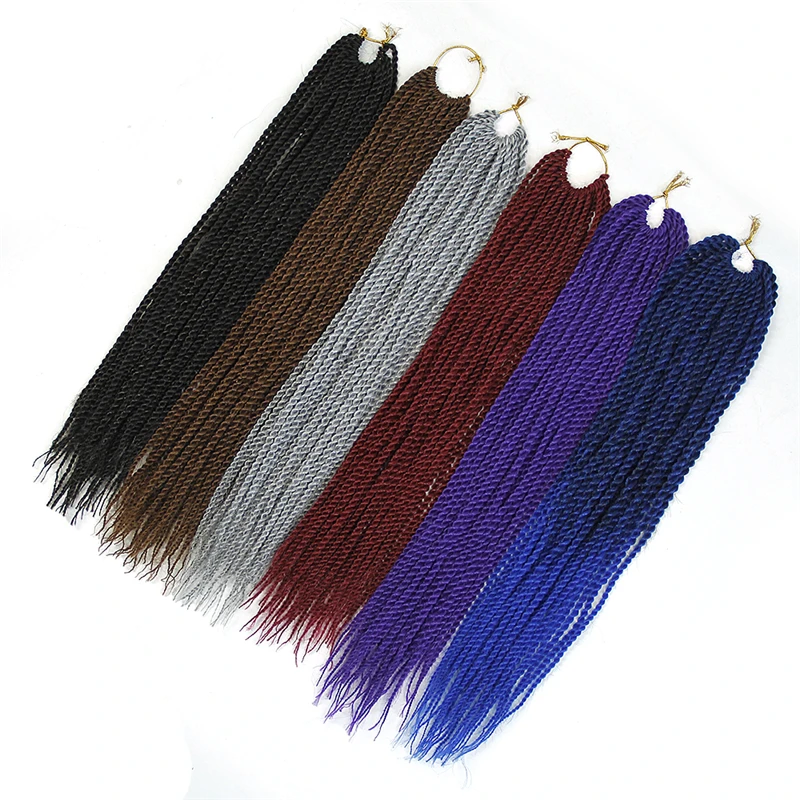 Kanekalon 14 18 дюйм(ов) наращивание волос Ombre Цвет Фиолетовый крючком косы