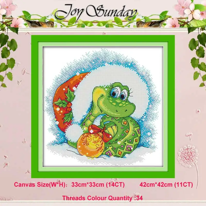 A snake in Christmas Рождественский Кот, птица, сова, животные, вышивка крестиком, 11CT, 14CT, Набор для вышивки крестиком,, Набор для вышивания крестиком, вышивка, рукоделие - Цвет: A snake in Christmas