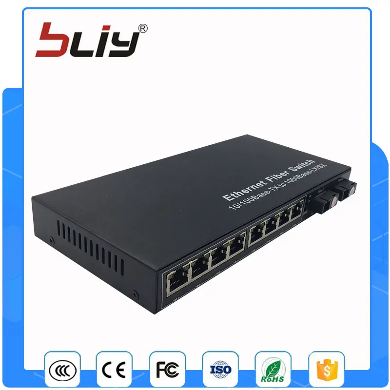 2g8fe один волокно 2 Оптическое al порт до 8 RJ45 Gigabit коммутатор с Лучшая цена |