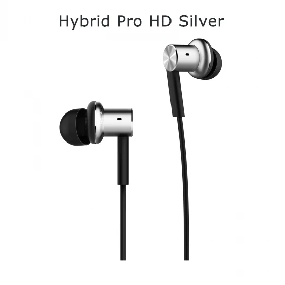 Xiaomi mi гибридные наушники Pro HD/Hybrid Pro Наушники-вкладыши проводное управление с mi C гарнитура для смартфонов Xio mi huawei Honor - Цвет: Hybrid Pro HD Silver