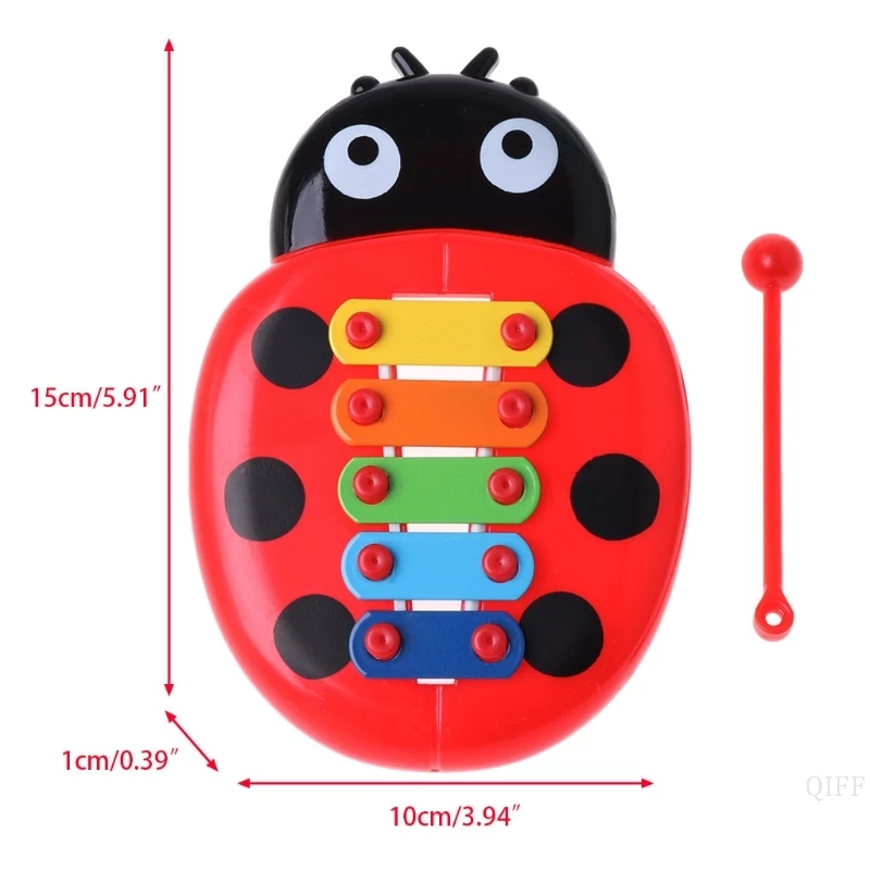 

New Cute Ladybug Baby Puzzle Insects Piano Music Instrument Toy Educational Toy