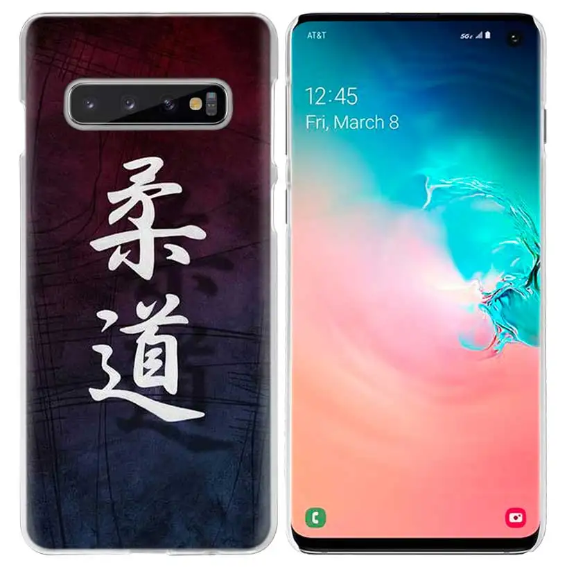 Дзюдо тхэквондо чехол для samsung Galaxy S10 5G S10e S9 S8 M30 M20 M10 J4 J6 плюс J8 Note 8 9 прозрачный жесткий чехол из ПК для телефона Coque