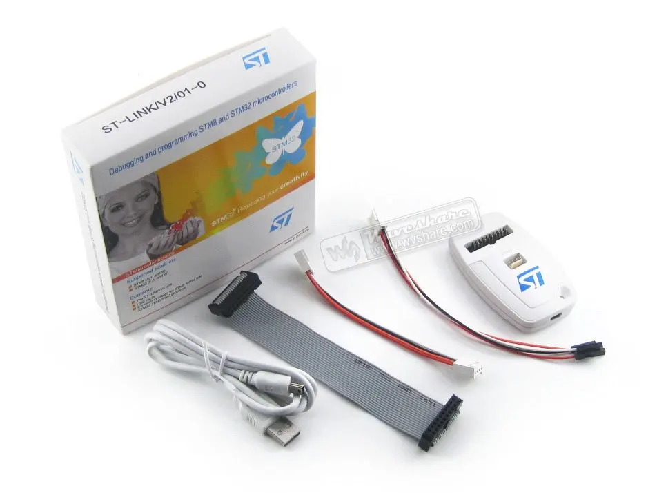 ST LINK V2 (CN) STM32 STM8 USB JTAG программатор в цепи 100% оригинальный бесплатная