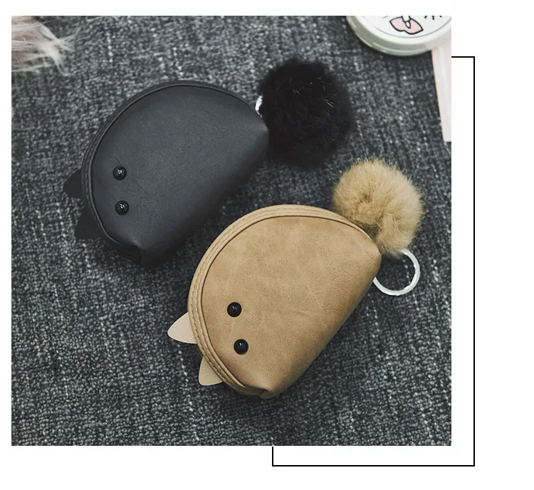 XZXBBAG, женские милые мини кошельки с мышкой, женский маленький кошелек на молнии, кошелек для девочек, кошелек для денег, студенческий Повседневный Кошелек