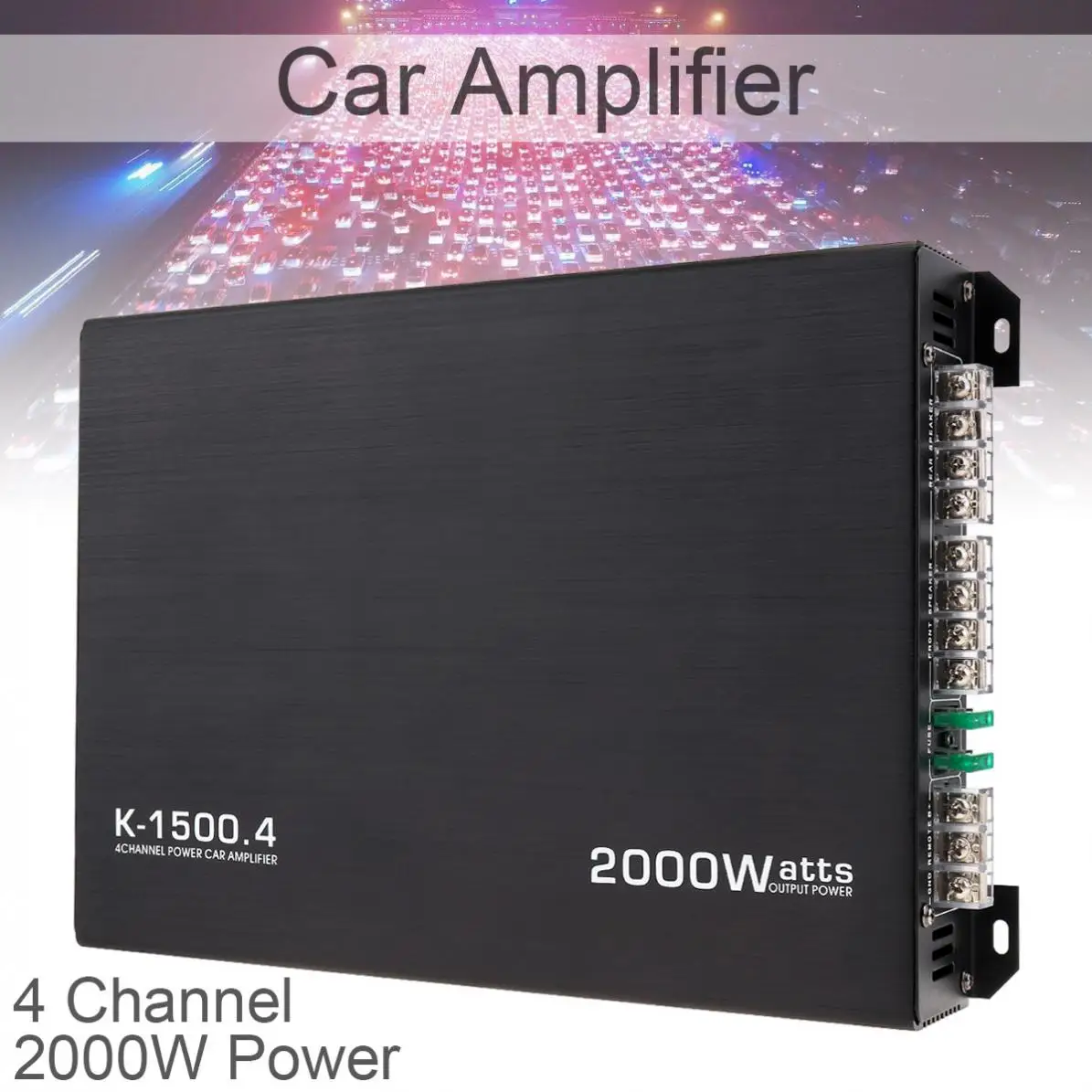 

12V 4-Channel 2000W Audio Stereo Bass Speaker Car Audio Amplifiers Subwoofer Car Audio Amplifiers