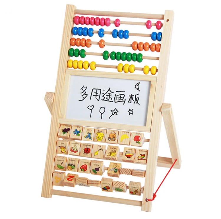 Многофункциональный Abacus обучающая подставка деревянная Монтессори игрушки счетные познавательные доски раннего образования математические игрушки для детей подарок