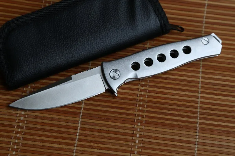 JUFULE OEM Dr. Death D2 лезвие со стальной ручкой шарикоподшипник складной универсальный EDC инструменты для кемпинга карманный нож для выживания