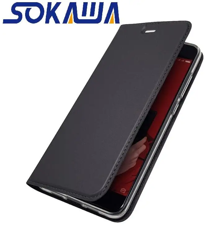 Для Huawei Mate 10 Lite/Nova 2i кожаный чехол с магнитной подставкой тонкий защитный книжка