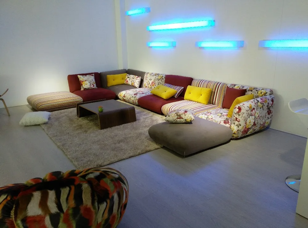 2017 современный набор тканевое кресло сумка для фасоли стул секционный диван