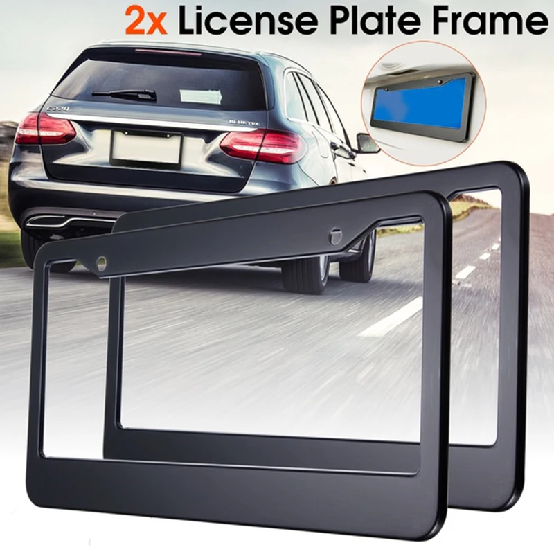 2 шт. держатель для автомобильного номерного знака из нержавеющей стали|Номерной