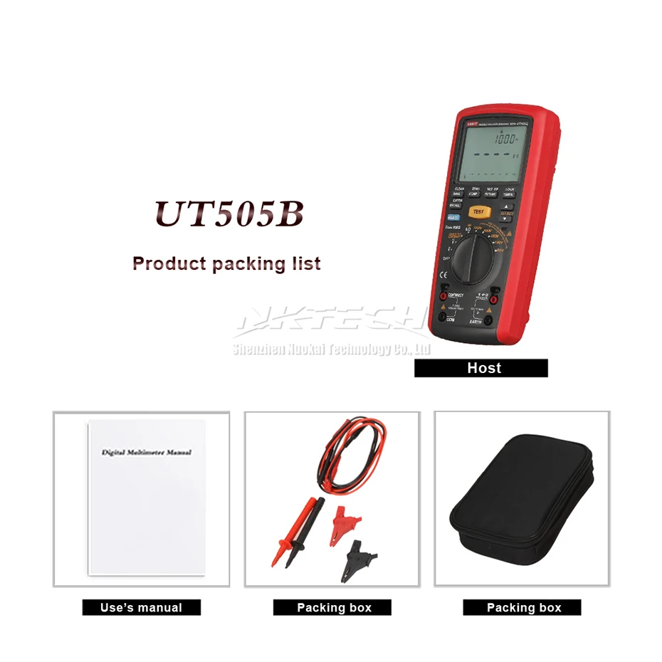 UNI T UT505B Мегаомметр цифровой Ручной True RMS Megger измеритель изоляции низкое