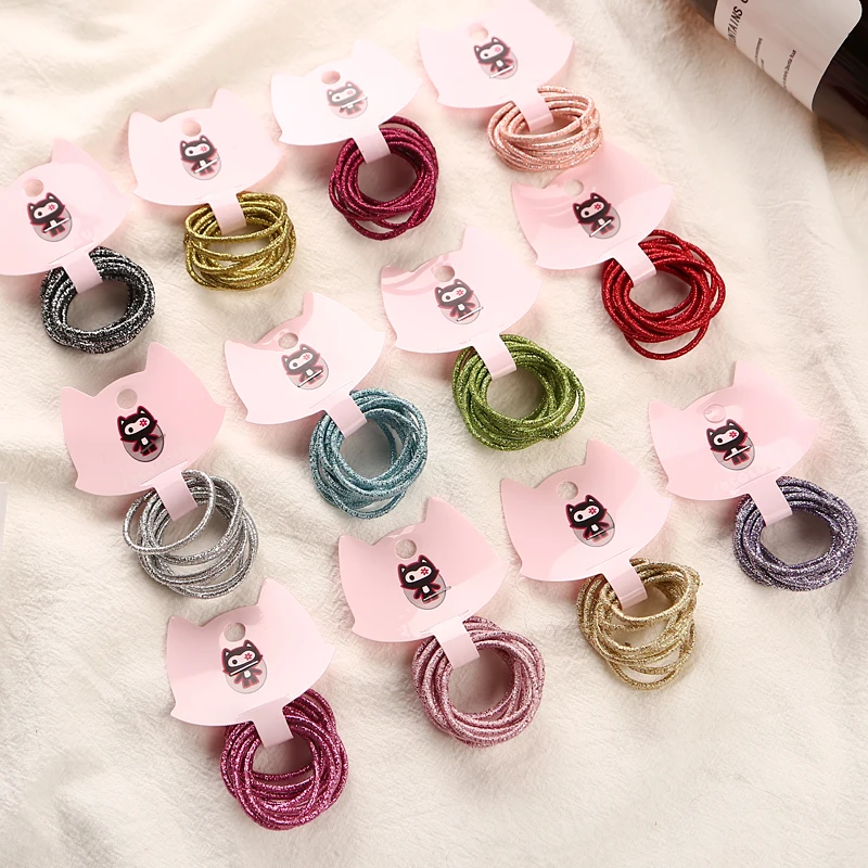 

50pcs/lot 3cm Child Rubber Bands Hair Accessories Wholesale Candy Colors Hair Elastics New Fashion For Girls Kids