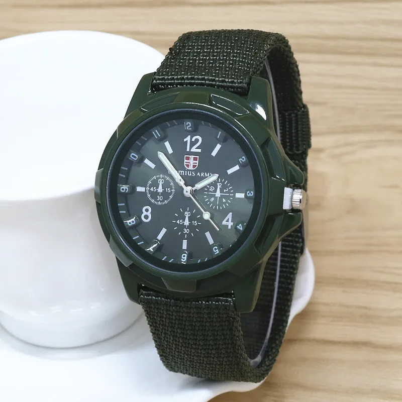 Сказочные 2016 мужские армейские часы с датой из нержавеющей стали военные