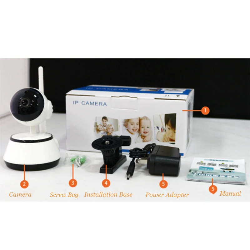 1280x720P HD Беспроводная ip камера CCTV WiFi домашняя видеонаблюдения наклонная PT IR onvif sd