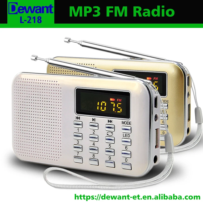 10 шт. L-218 портативный автоматическое сканирование fm радио мини микро цифровой USB