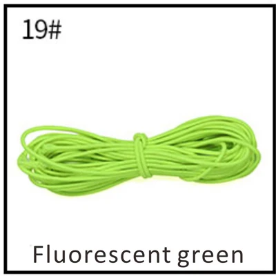 19 - F green 3 м/лот сильный эластичный Канатный шнур 3 мм Круглый Банджи шок растягивающийся шнур DIY 24 разных цветов - Цвет: 19 - F green