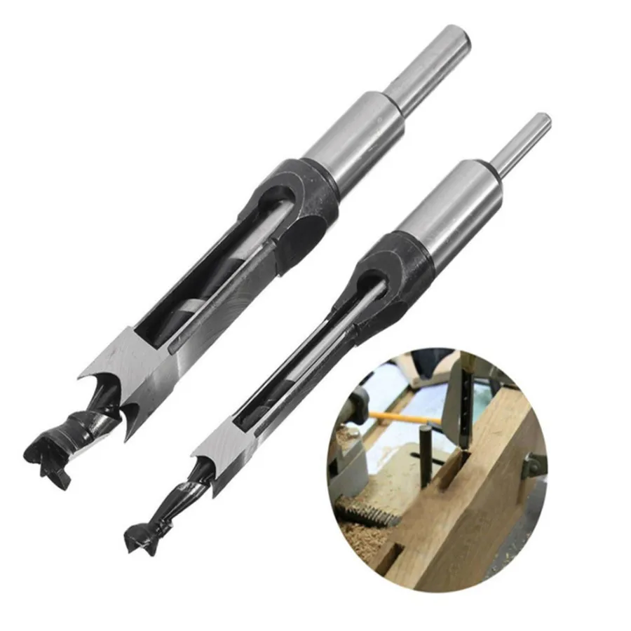 

30mm HSS Twist Drill Bits Woodworking Drill Tools Kit Set Square Auger Mortising Chisel Drill Set Square Hole Extended Saw