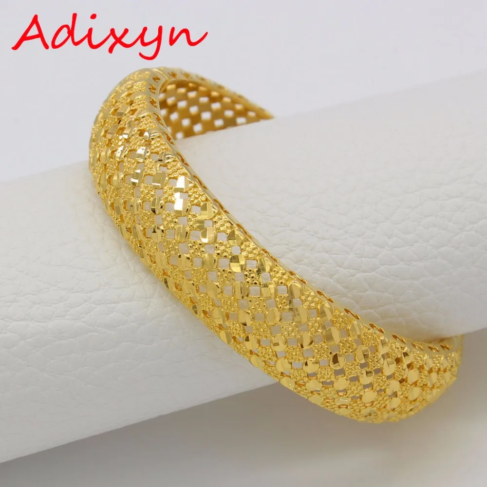 Adixyn 6 см/2 36 дюйма (Openable) браслет в дубайском стиле для женщин золотой цвет