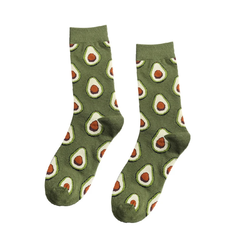 1Pair Harajuku Socks Unisex Calcetines Skarpetki Fashion Hosiery Women 3D Fruit Funny Crew Sock Mujer | Мужская одежда