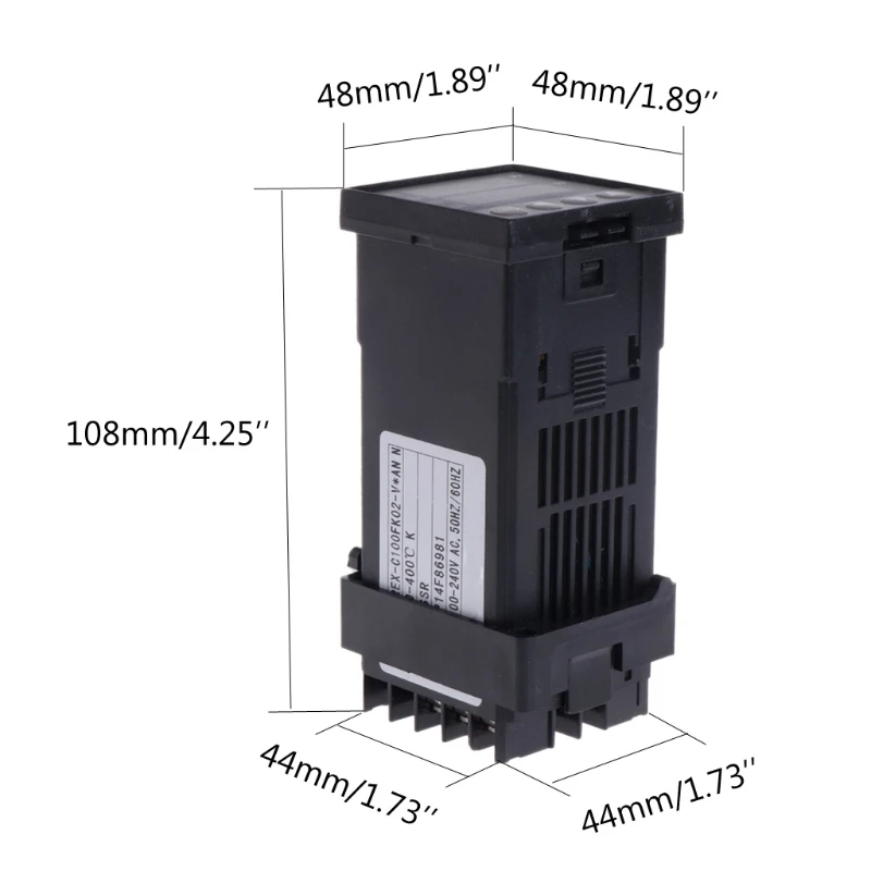 REX C100 цифровой PID контроллер контроля температуры Термостат реле выход от 0 до 400C с