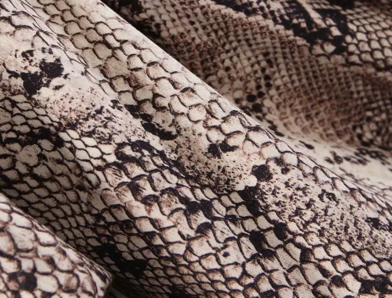 

Ladies blazer 2019 autumn new casual snake print no buckle pleat sleeves long suit ladies jacket fashion women's clothing