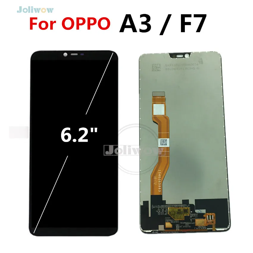 F7 lcd для OPPO A3 lcd дисплей с кодирующий преобразователь сенсорного экрана в сборе Замена для Oppo F7 CPH1819 CPH1821/A3 CPH1837