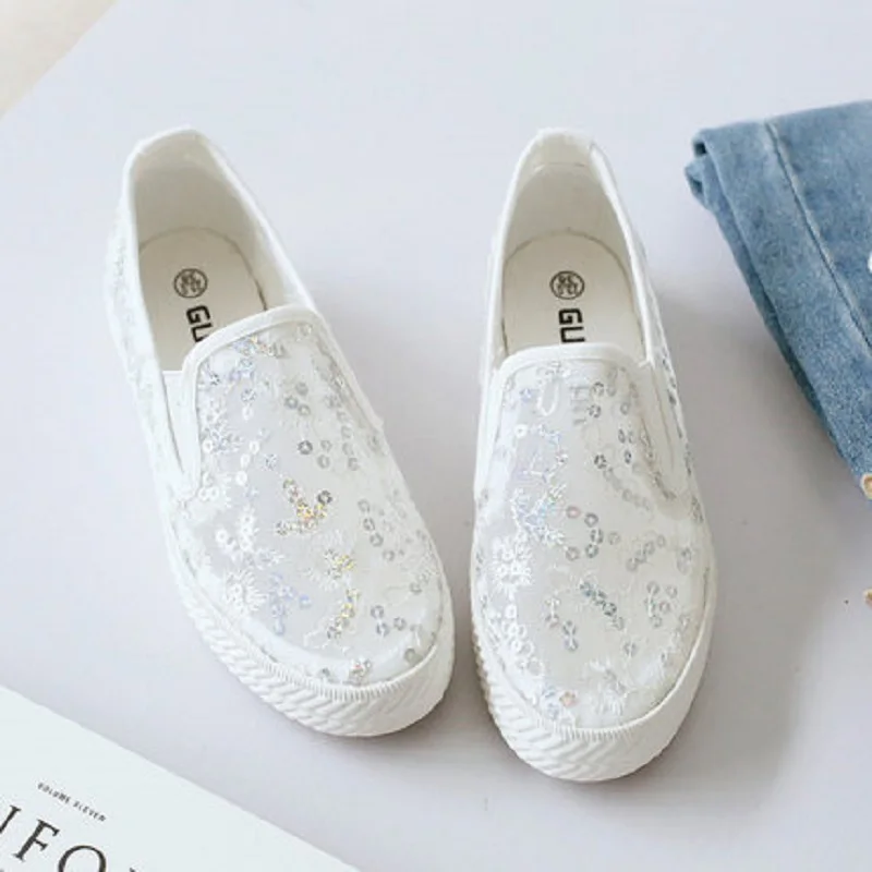 Новинка весна-лето 2019 Женская обувь в сеточку с низким подъемом повседневная