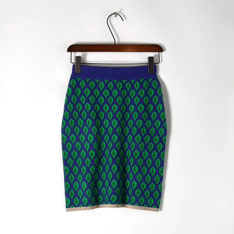 2019 винтажный красный жаккард с рисунком в виде листьев теплый свитер длинным