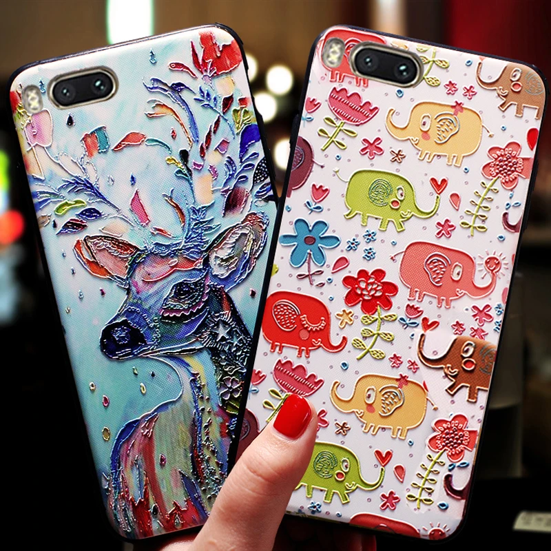 YueTuo 3D coque cover case For Xiaomi Mi A1 A 1 MIA1 = 5x XIOMI Silicone luxury on Silicon back 360 Original Phone cases |