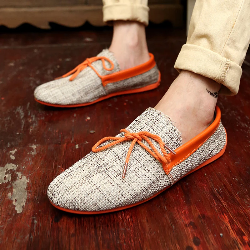 2017 Men Shoes Summer Breathable Fashion Weaving Casual Soft Lace-up Comfort Men's Loafers Driving Mocassins Dropshipping | Обувь