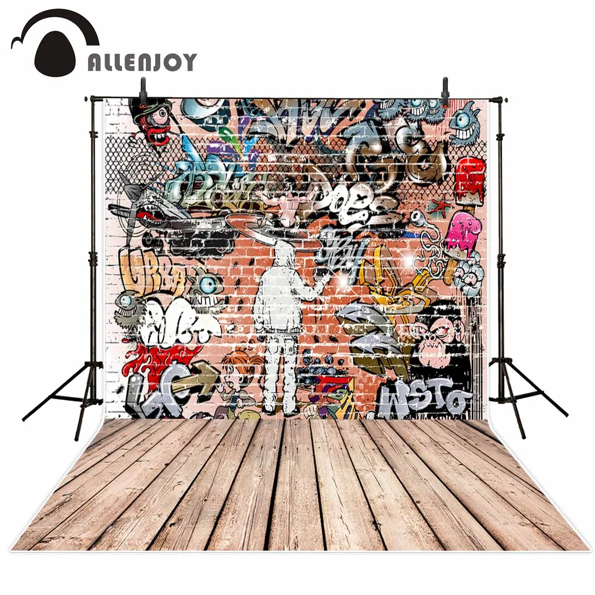 Allenjoy фон для фотосъемки с граффити настенный тематический красочным рисунком