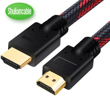 Shuliancable HDMI Kabel 4K 60Hz HDMI 2.0 Kabel HDR 1 M-5 M Semua Dukungan 4K /60Hz untuk HDTV LCD Laptop Xbox PS3 1 M 2 M 3 M 5 M 7.5 M 10 M