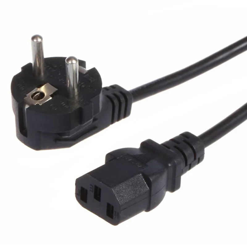1 2 м ЕС/Европа 3Pin Мощность кабель ЕС 3 зубец ноутбук адаптер переменного тока