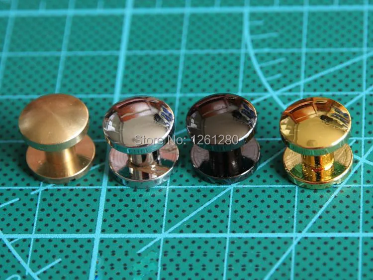 Бесплатная доставка золотой 11*6 мм сумка-кошелек винт латунный ремень заклепки