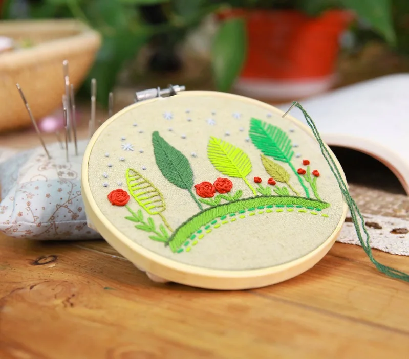 4 размера DIY Needlecraft устройство для вышивки крестом бамбуковая рамка кольцо