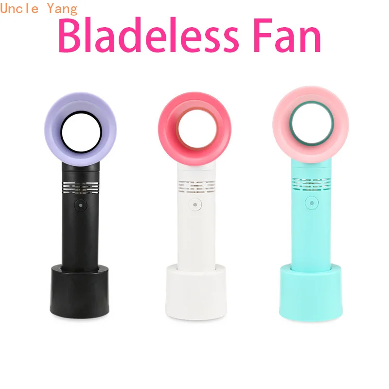2019 Портативный USB перезаряжаемый портативный вентилятор Bladeless ручной мини кулер