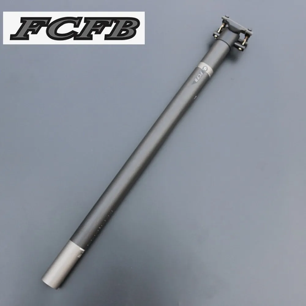 

2016 arrive FCFB Full Carbon Fiber Ultra-Light Rod Seatpost Stanchart Folding Bike Seat Tube Seat 33.9/34.9*580mm Free Shipping